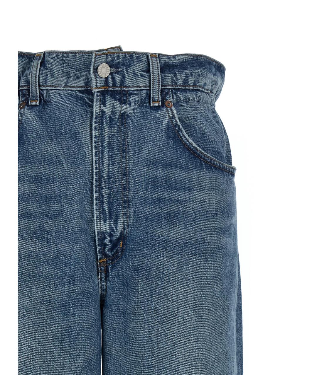 AGOLDE Синие хлопковые прямые джинсы, фото 3