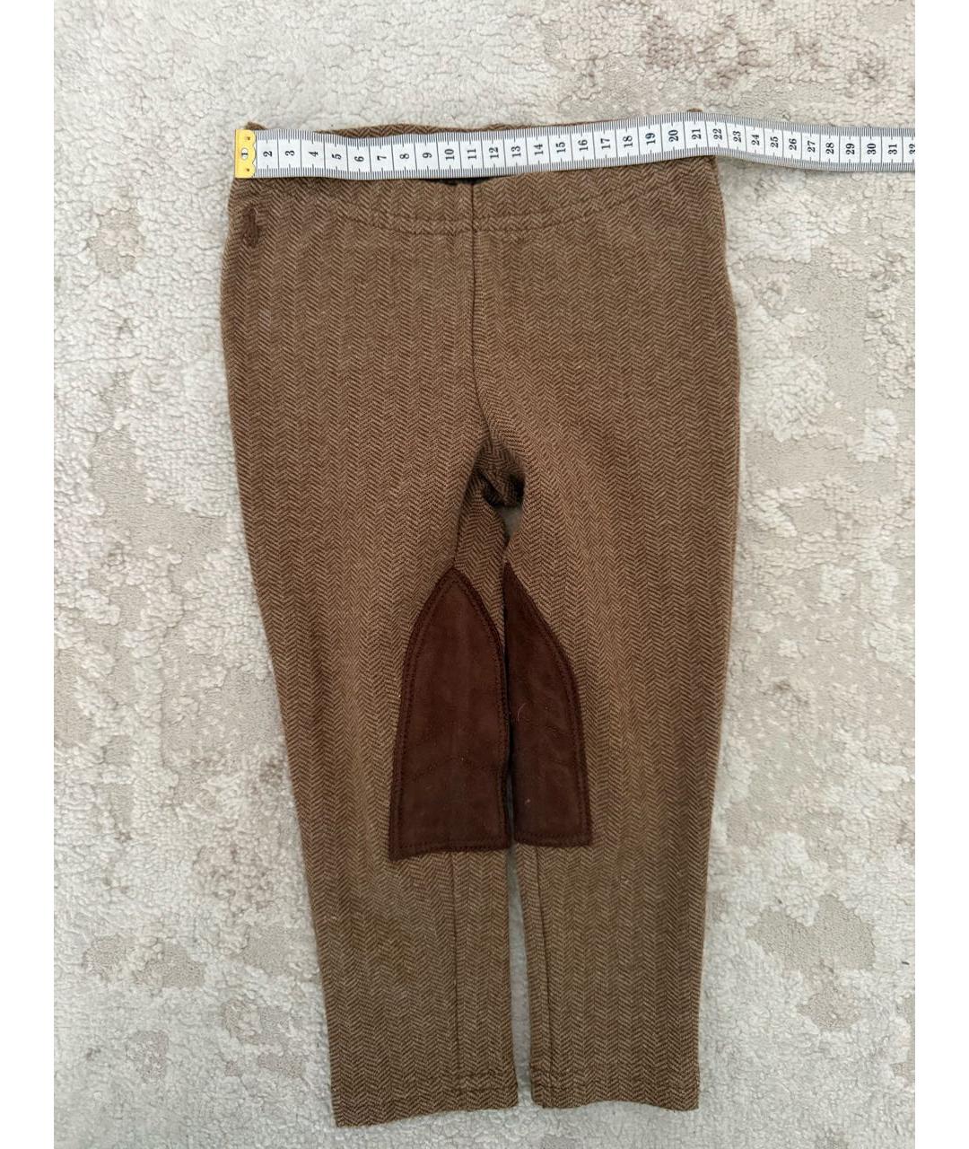 RALPH LAUREN Бежевые хлопковые брюки и шорты, фото 7