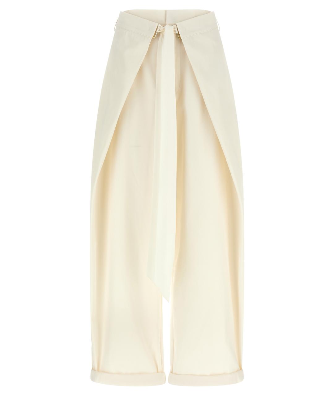 DARKPARK Белые хлопковые брюки широкие, фото 1