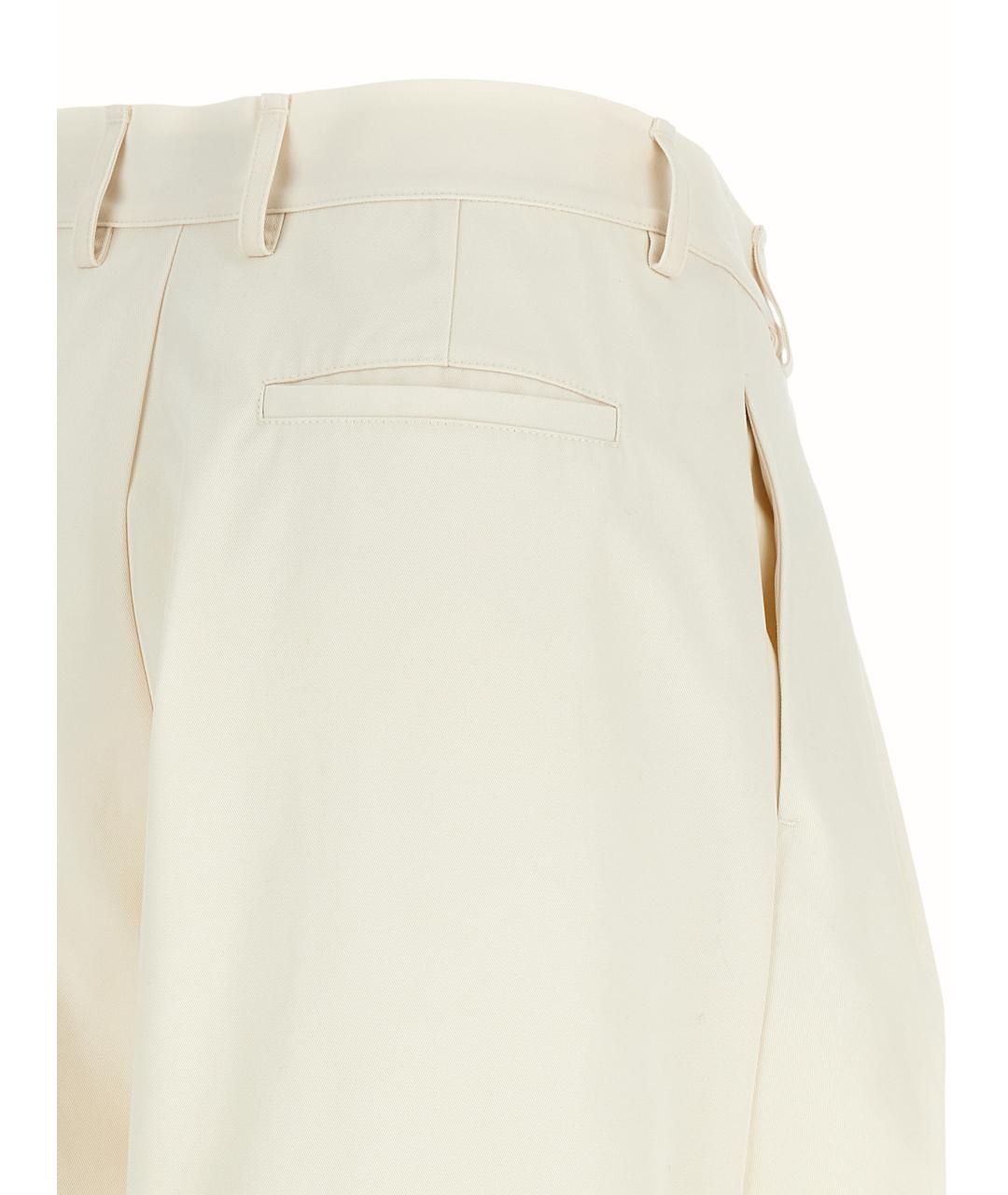 DARKPARK Белые хлопковые брюки широкие, фото 4