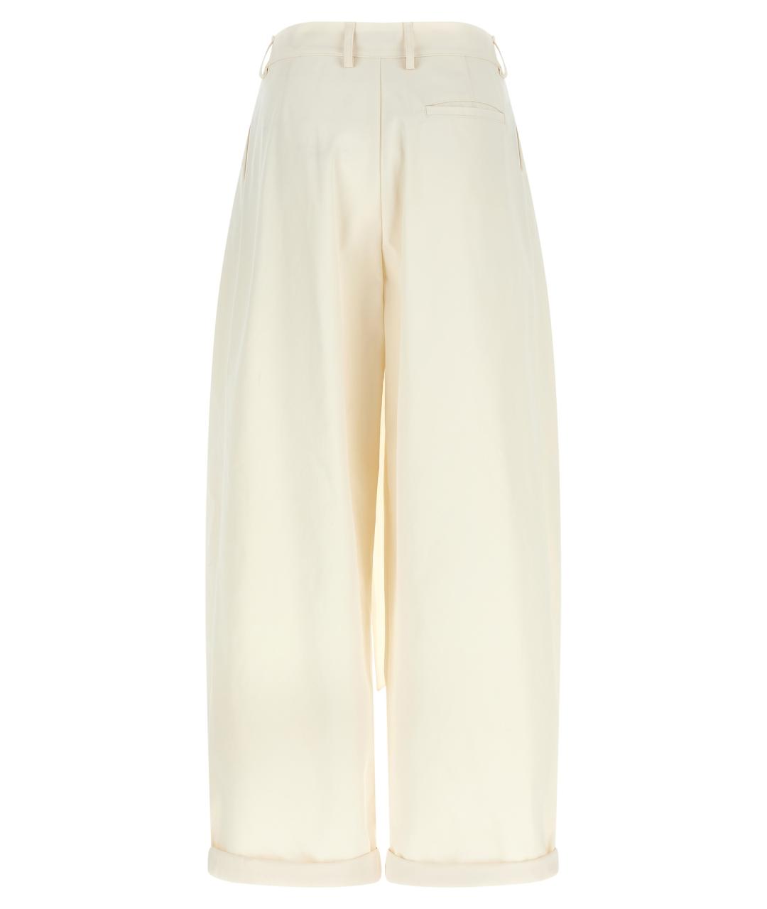 DARKPARK Белые хлопковые брюки широкие, фото 2