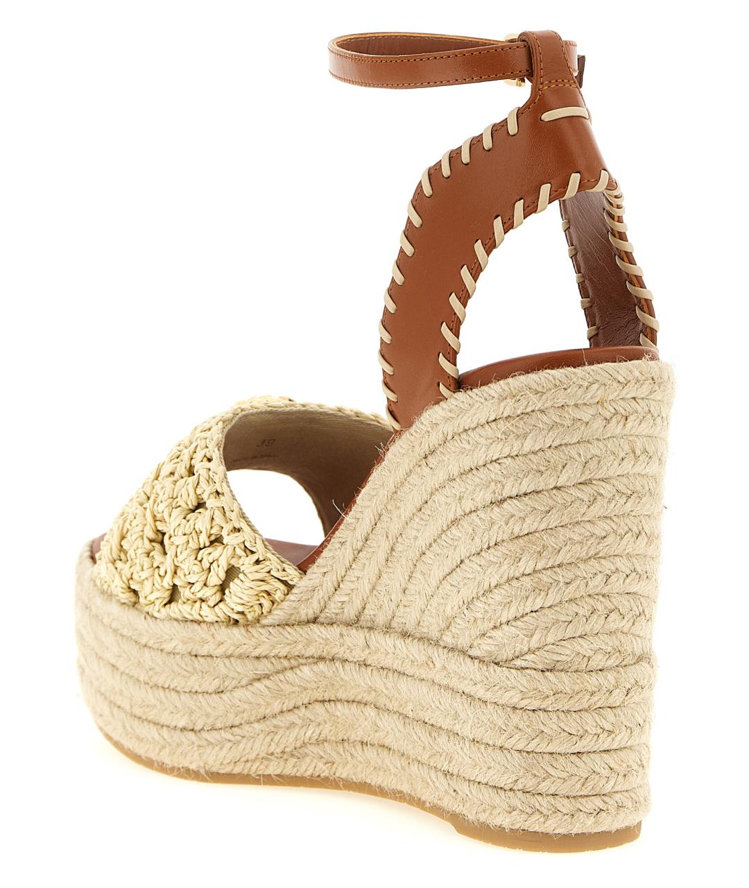 VERSACE Бежевые босоножки, фото 3