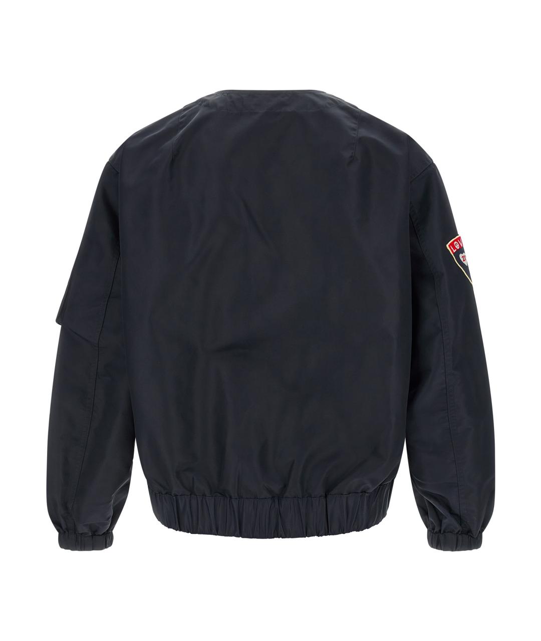 KENZO Темно-синяя полиамидовая куртка, фото 2