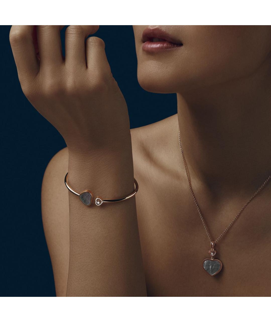 CHOPARD Зеленая подвеска из розового золота, фото 4