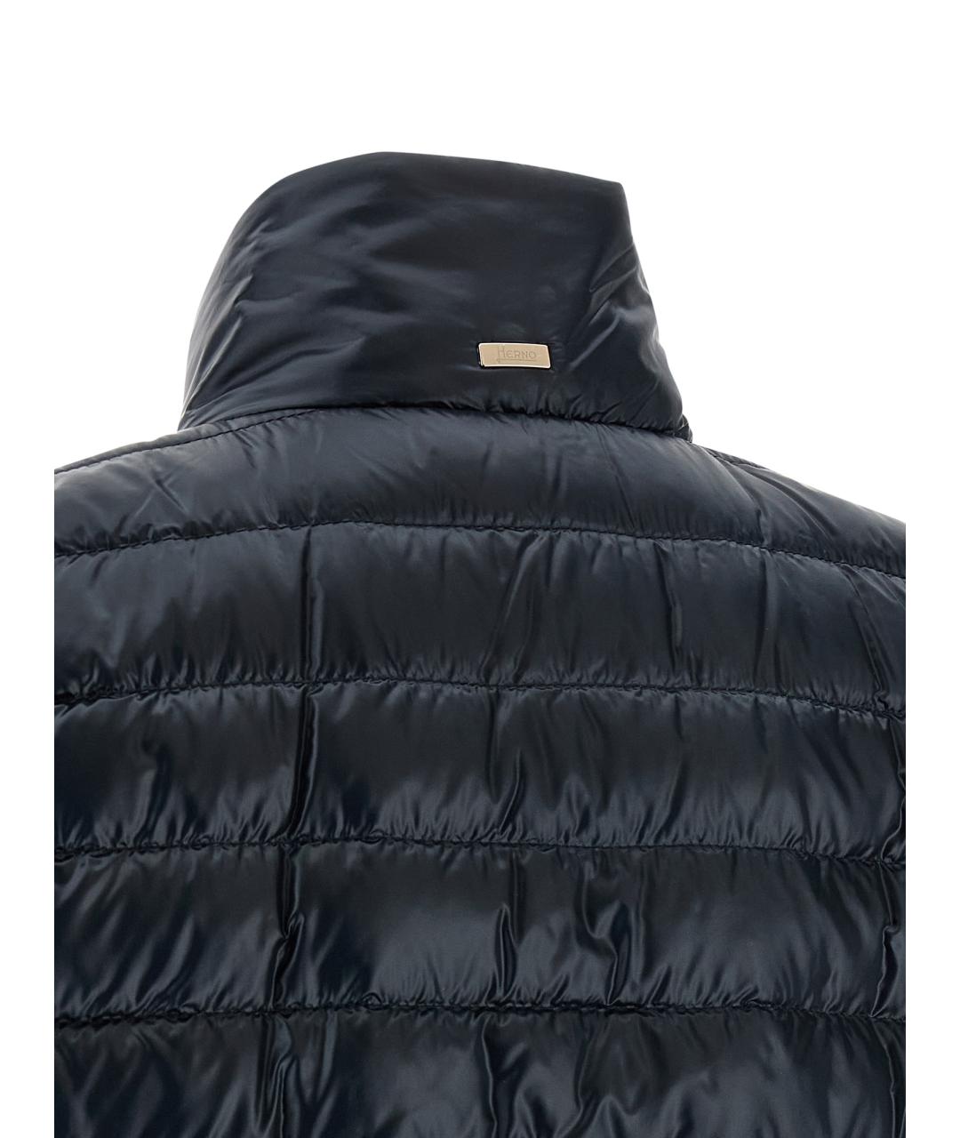 HERNO Темно-синий полиамидовый пуховик, фото 5