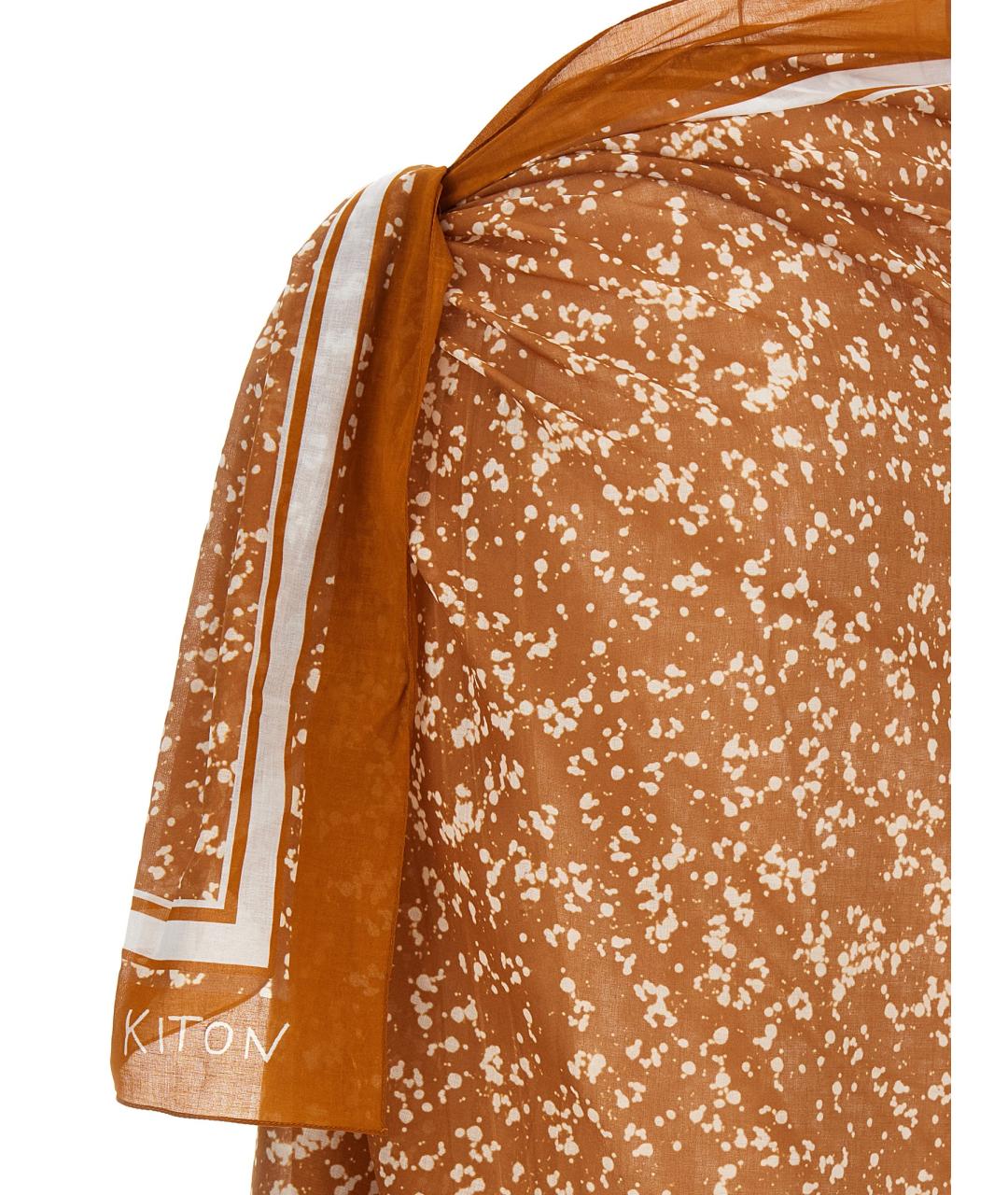 KITON Коричневый хлопковый купальник, фото 4