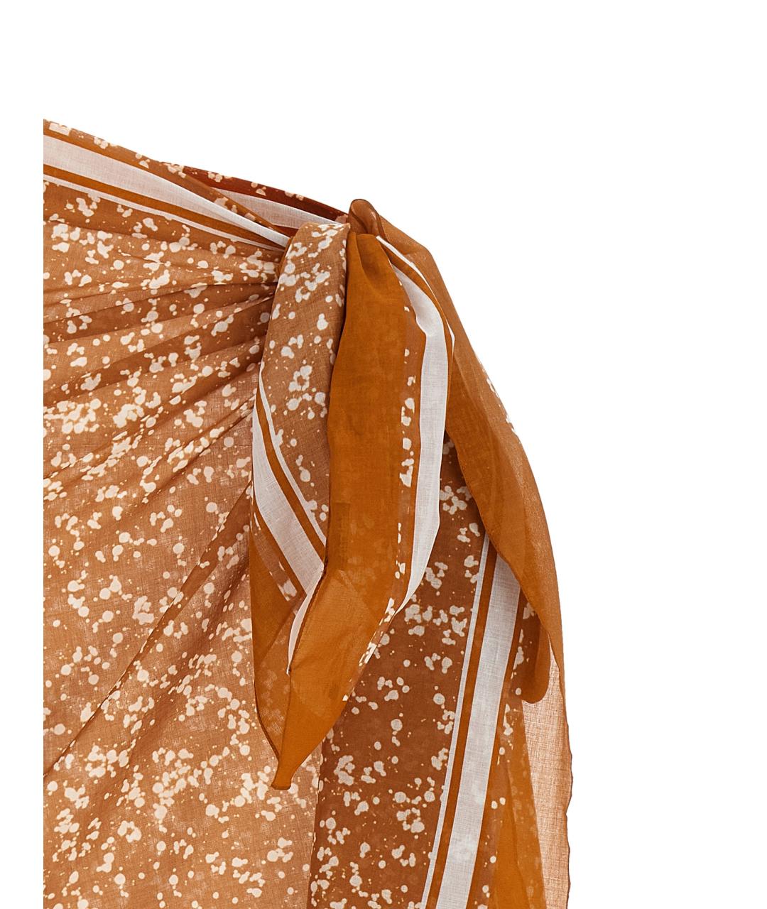 KITON Коричневый хлопковый купальник, фото 3