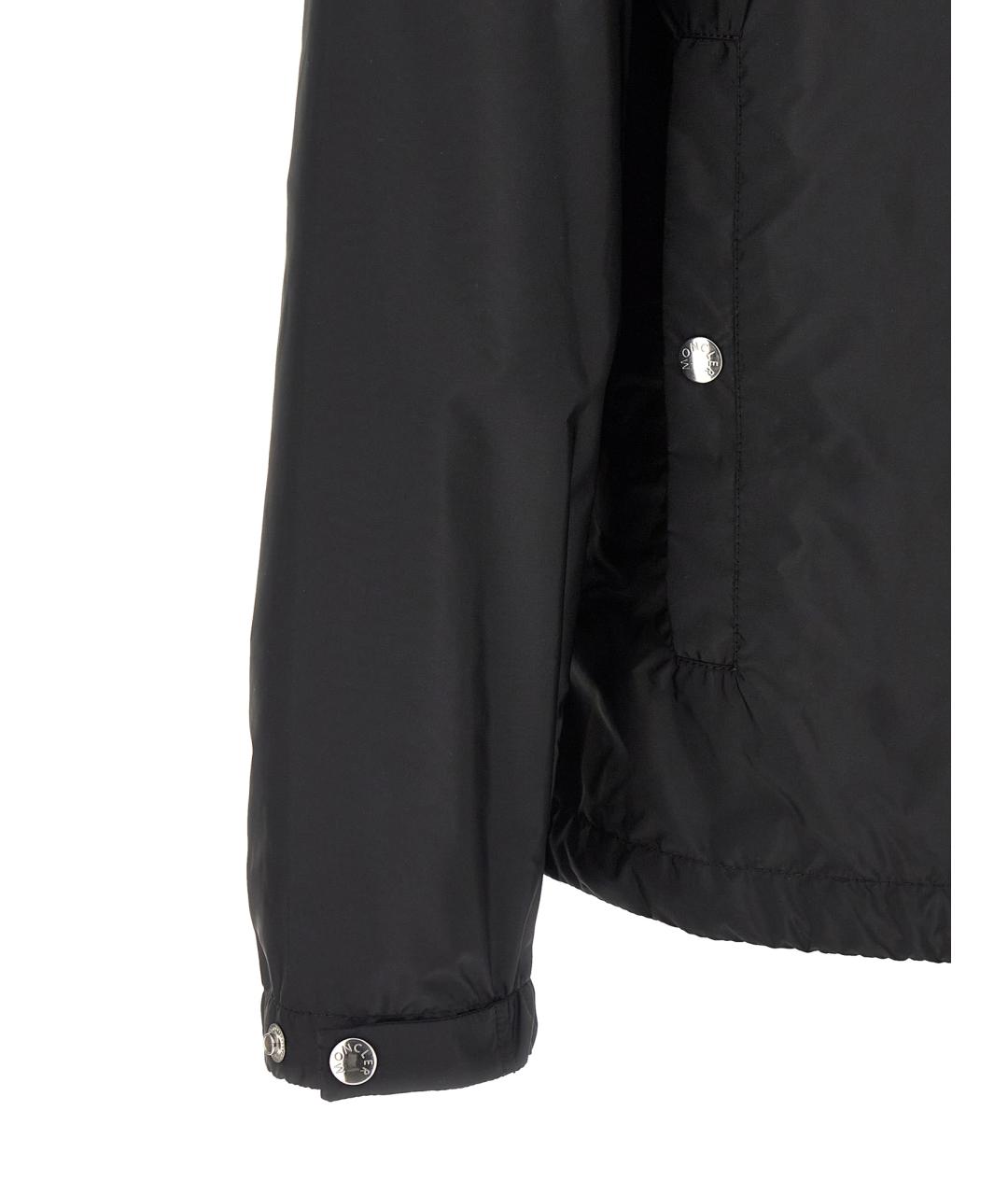 MONCLER Черная полиамидовая куртка, фото 4