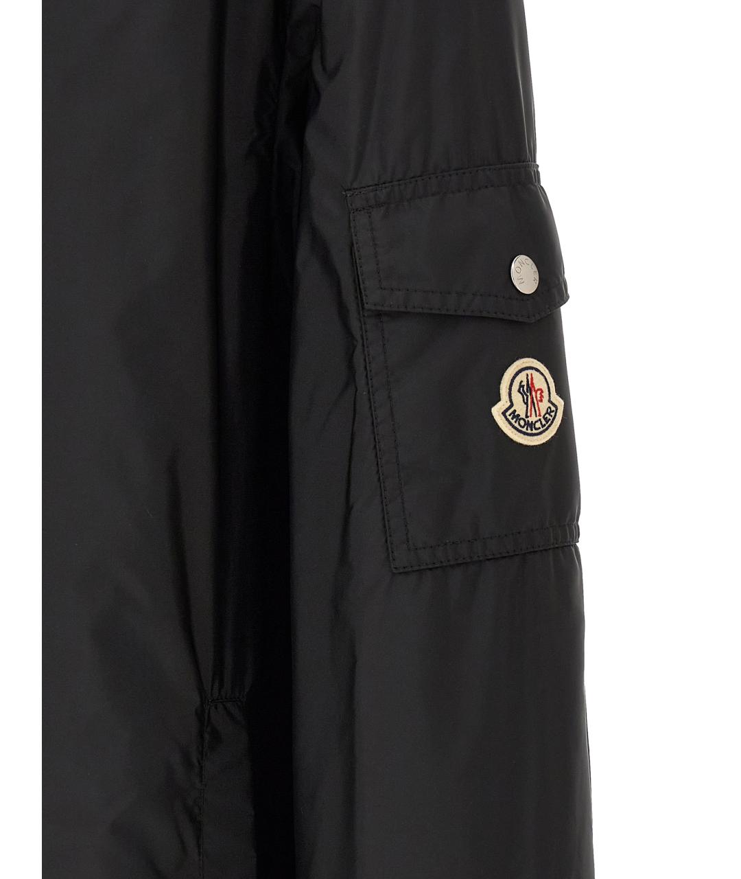 MONCLER Черная полиамидовая куртка, фото 5