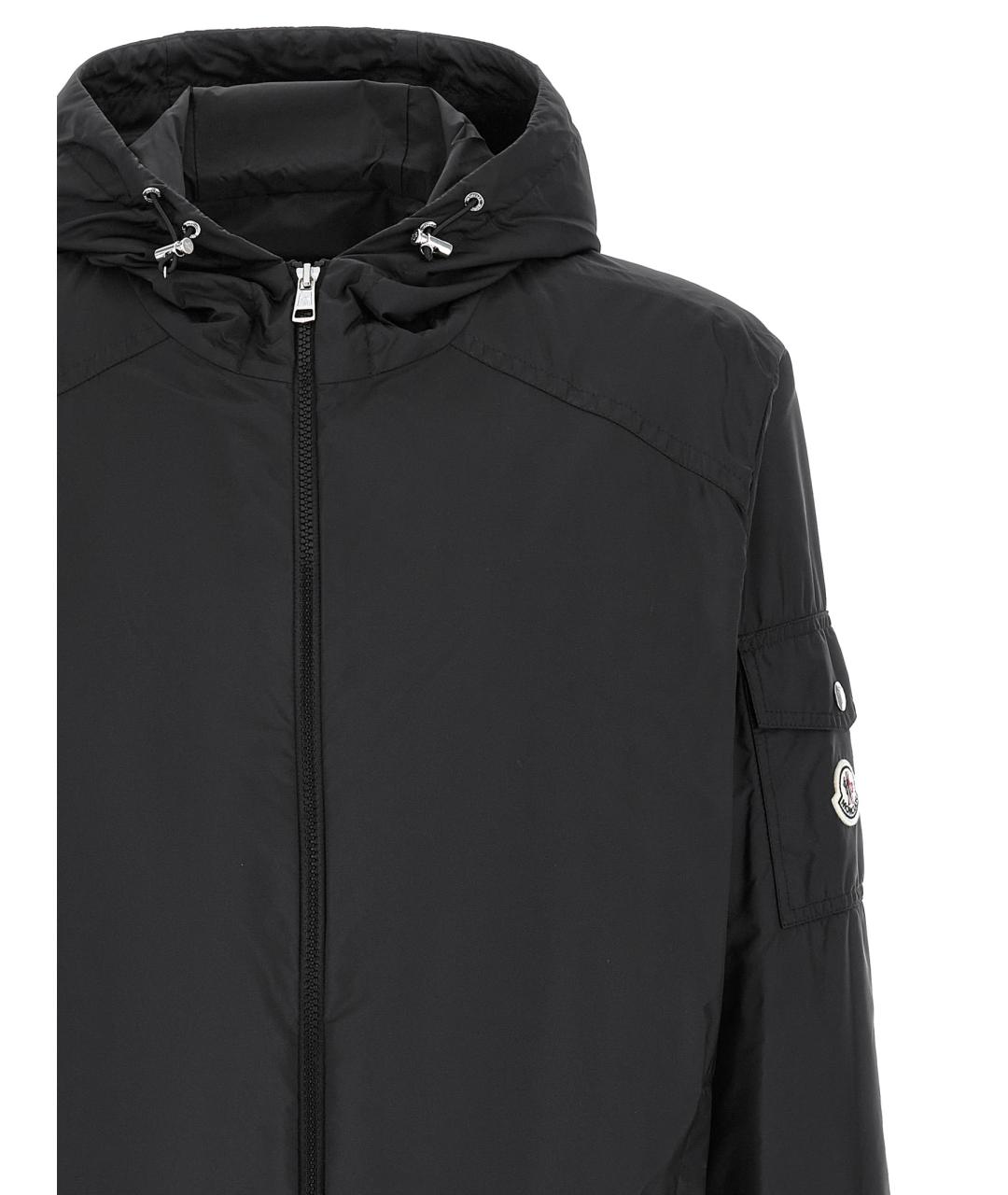 MONCLER Черная полиамидовая куртка, фото 3