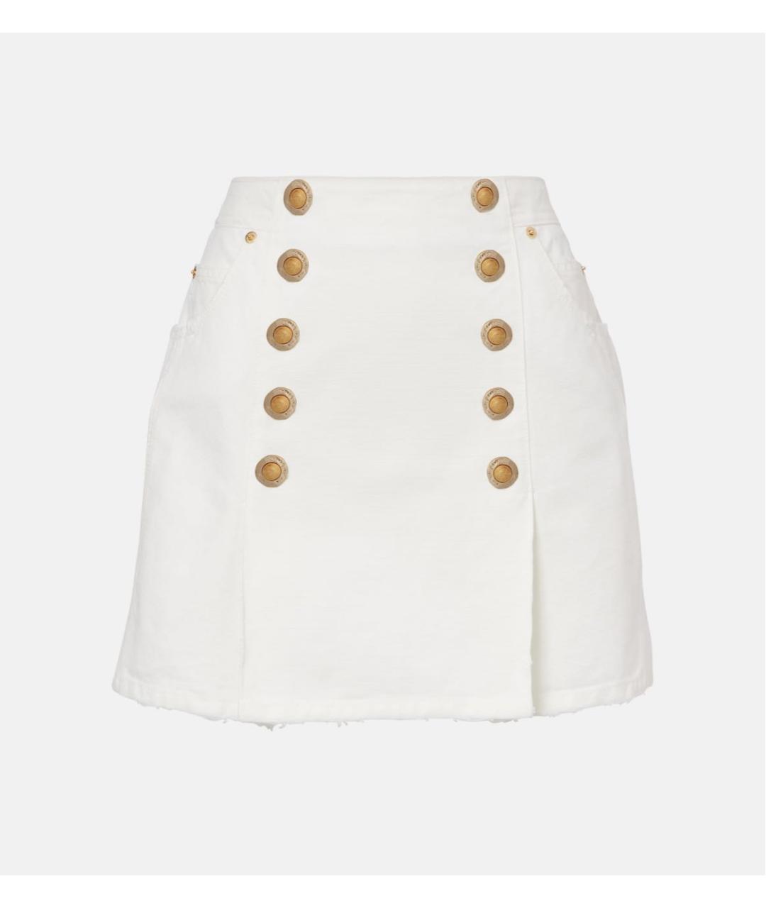 BALMAIN Белый хлопковый костюм с юбками, фото 2