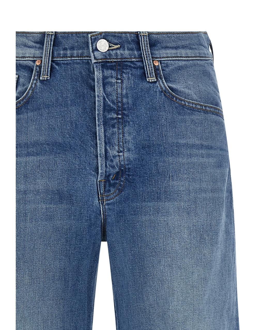 MOTHER Синие хлопковые джинсы клеш, фото 3