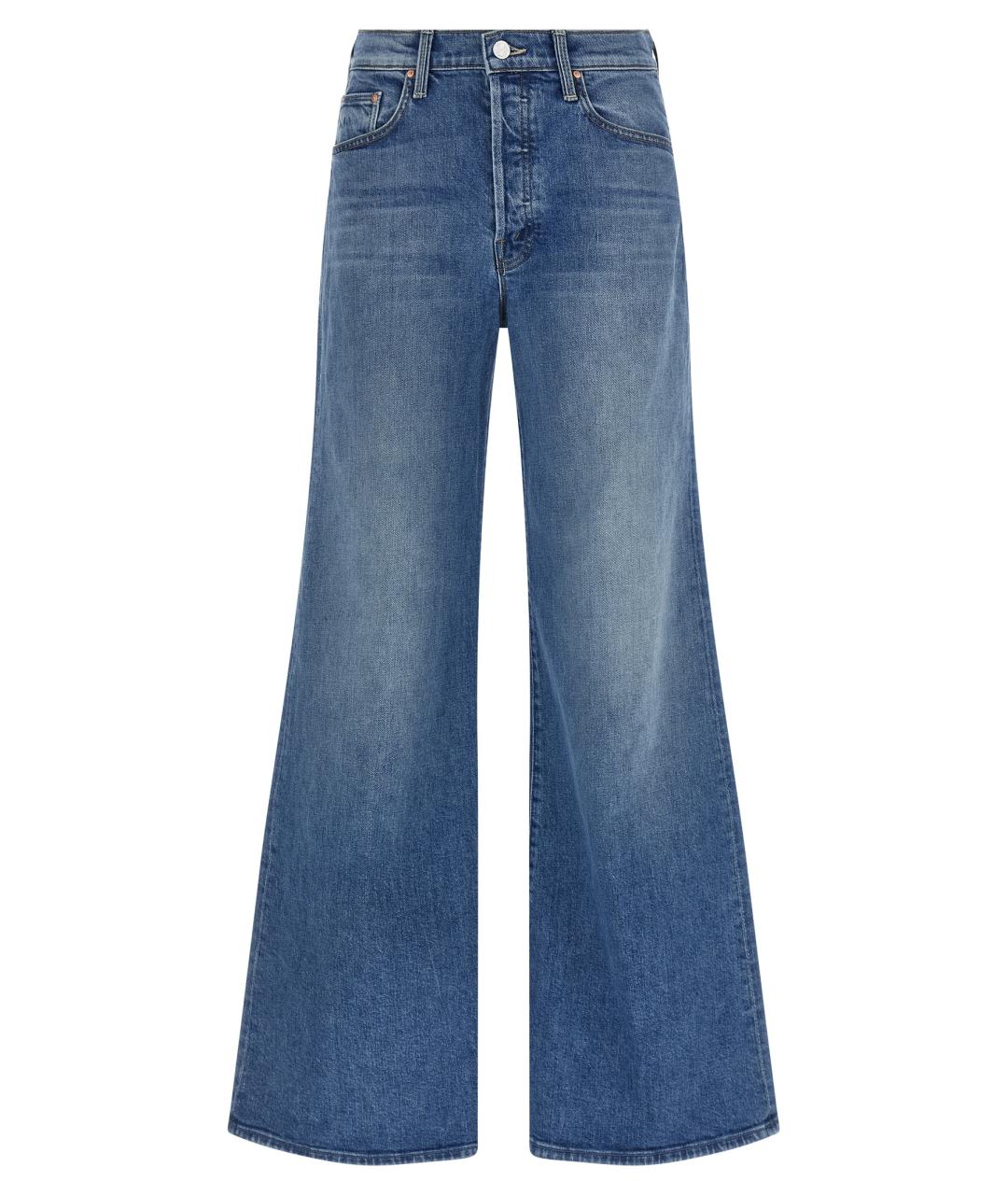 MOTHER Синие хлопковые джинсы клеш, фото 1