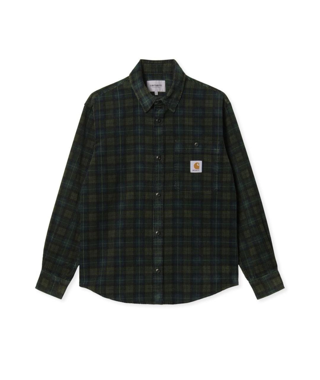 CARHARTT Зеленая хлопковая кэжуал рубашка, фото 9