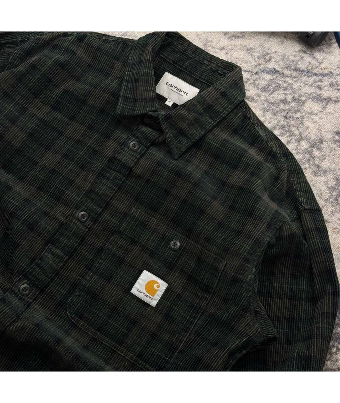 CARHARTT Зеленая хлопковая кэжуал рубашка, фото 4