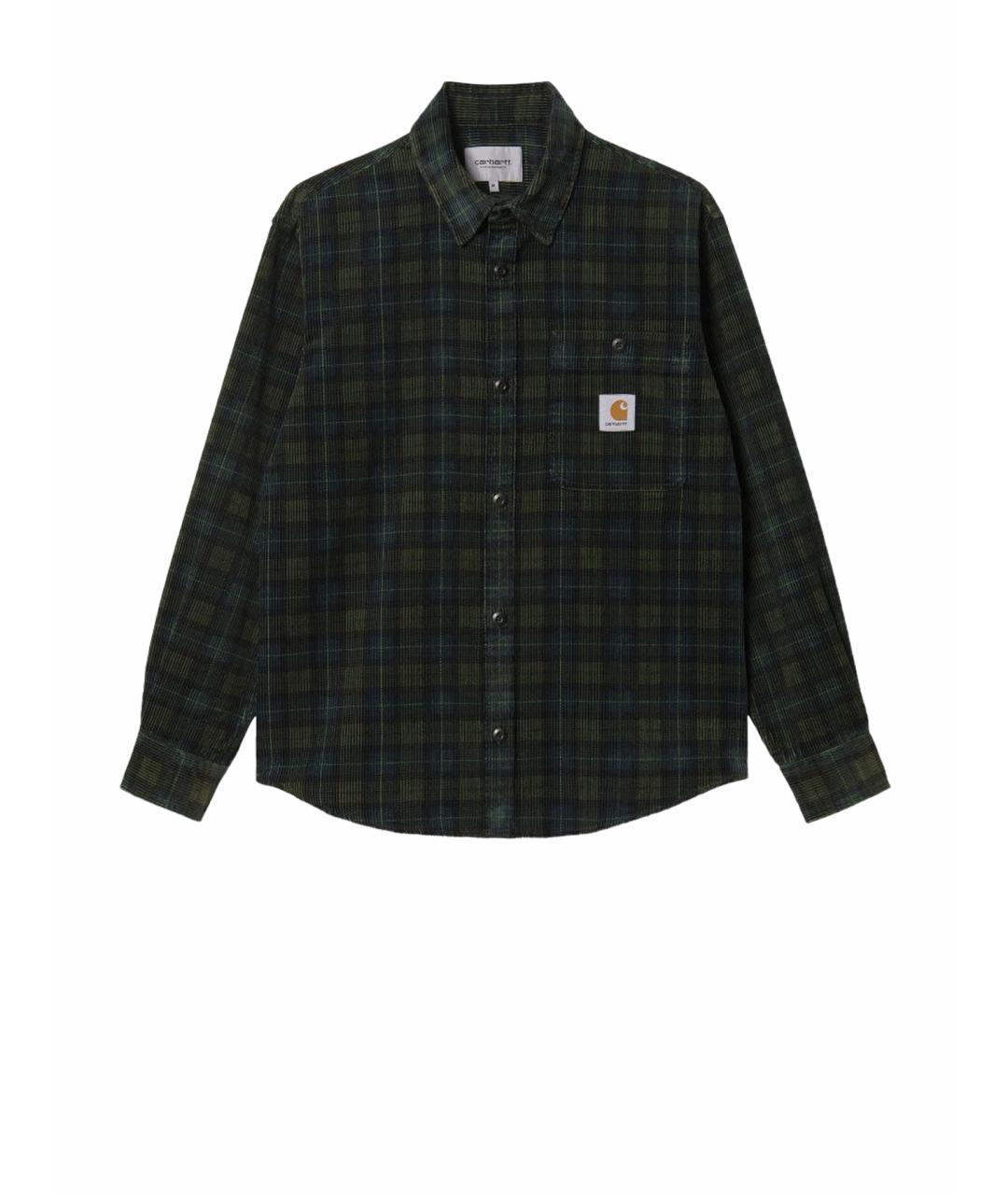 CARHARTT Зеленая хлопковая кэжуал рубашка, фото 1