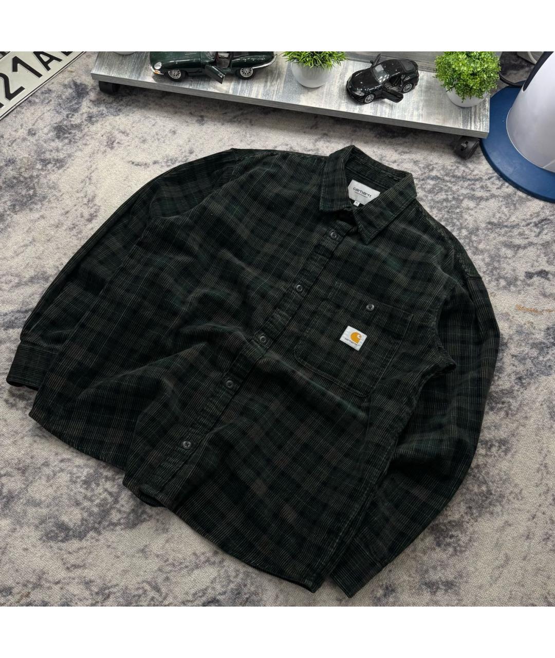 CARHARTT Зеленая хлопковая кэжуал рубашка, фото 2