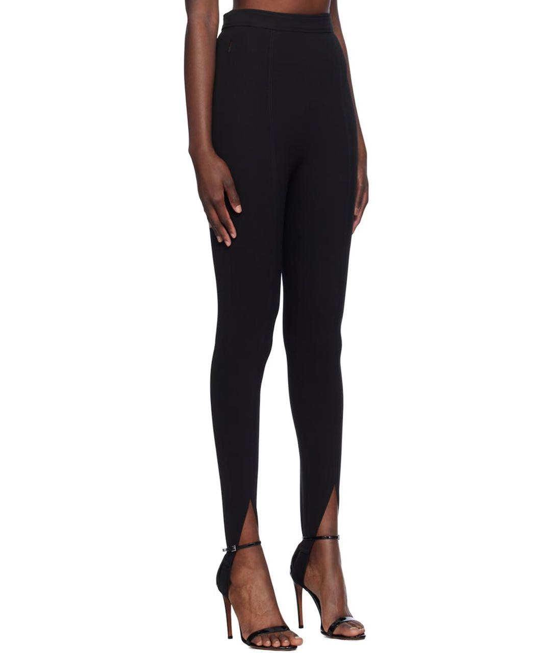 ATLEIN Черные полиэстеровые брюки узкие, фото 3