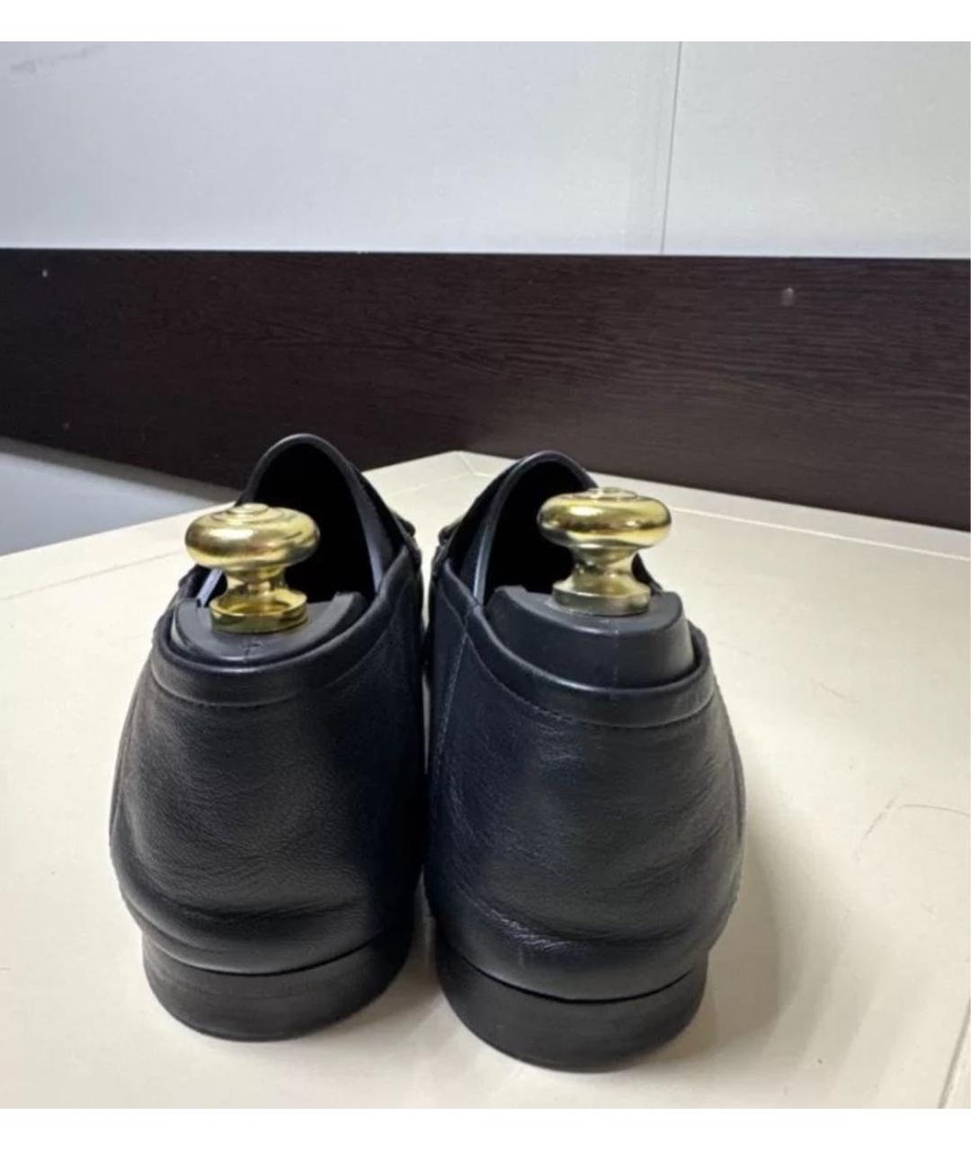 GUCCI Черные кожаные лоферы, фото 2