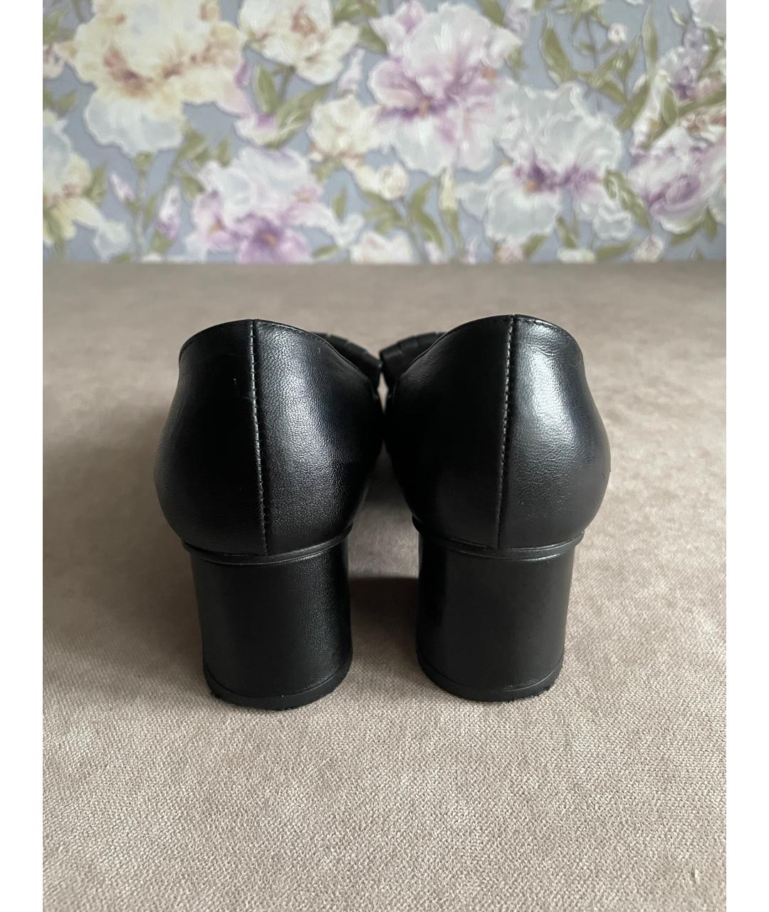 GUCCI Черные кожаные туфли, фото 4