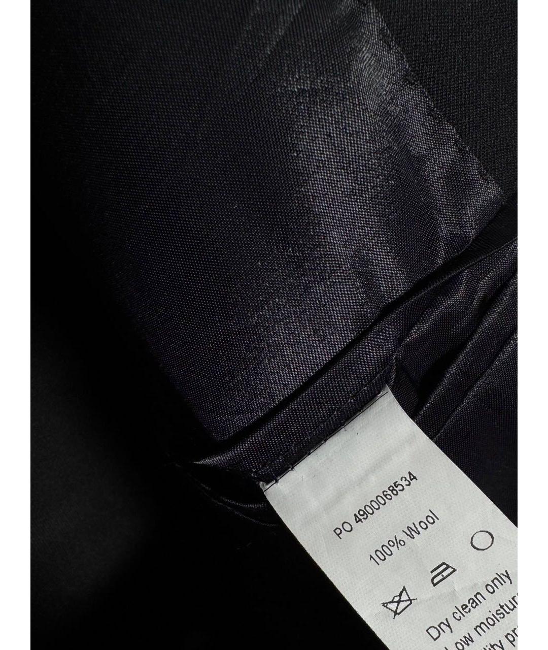 CALVIN KLEIN Черный шерстяной жакет/пиджак, фото 5