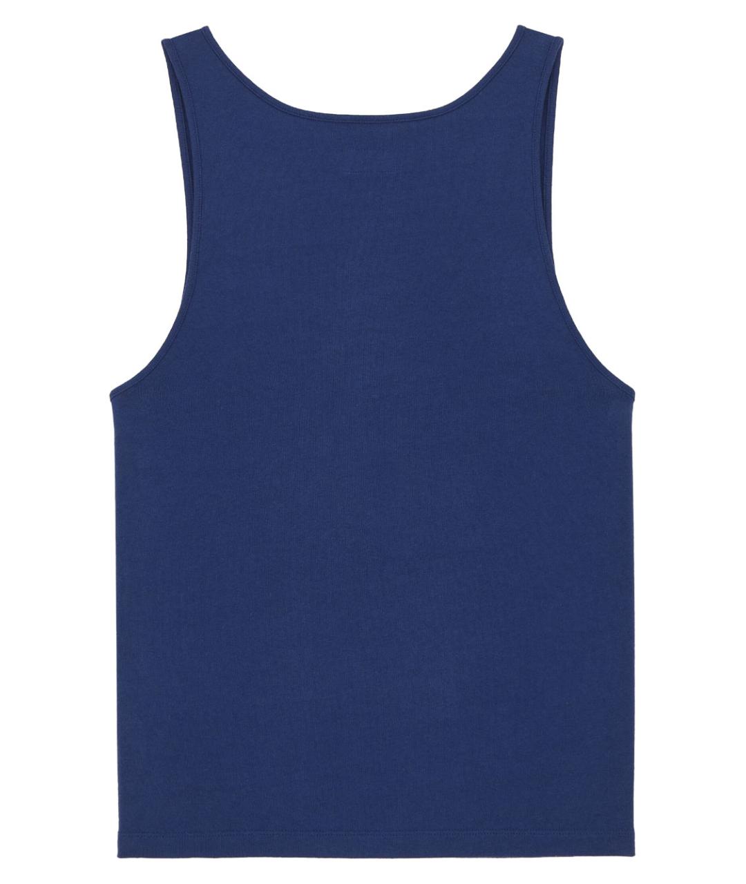 SAINT LAURENT Синяя хлопковая майка, фото 2