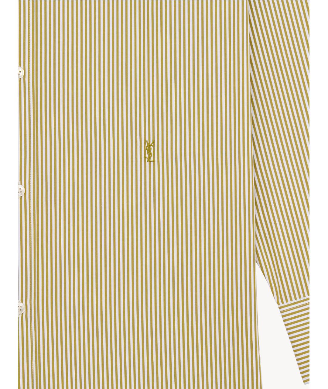 SAINT LAURENT Зеленая хлопковая рубашка, фото 3