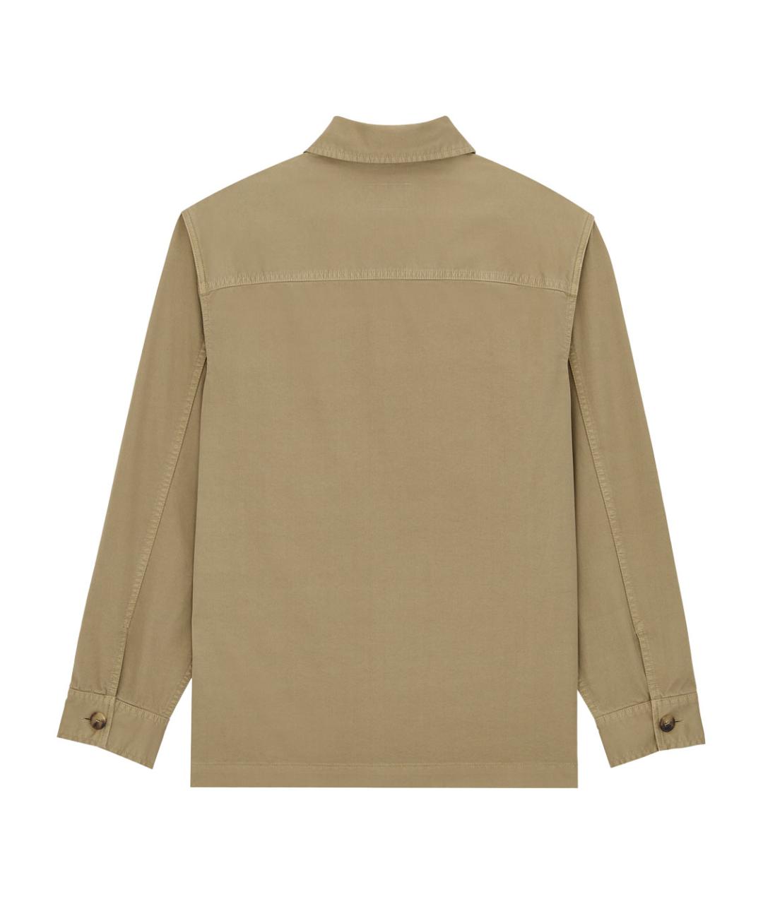 SAINT LAURENT Бежевая хлопковая куртка, фото 2