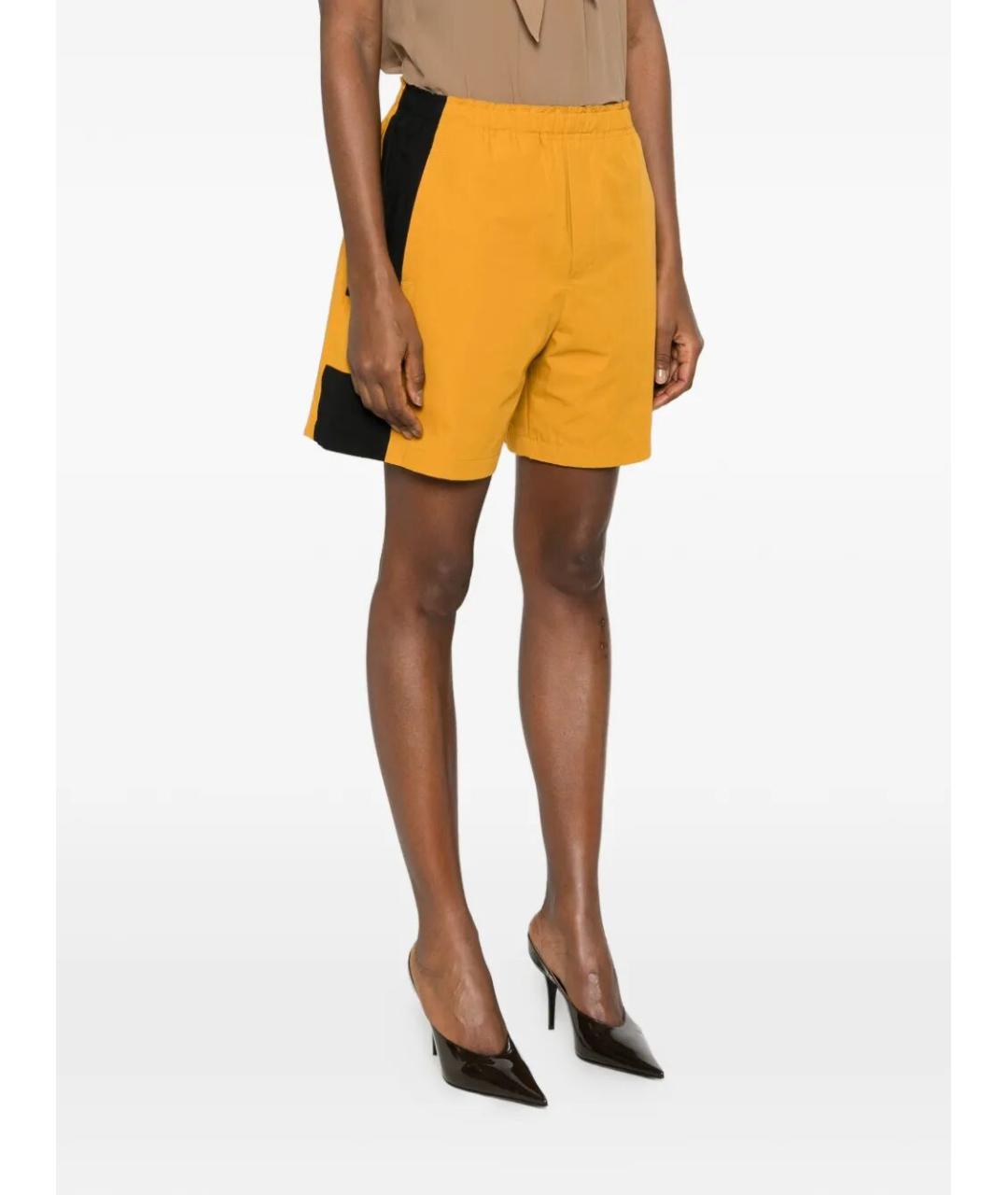 SAINT LAURENT Желтые хлопковые шорты, фото 4