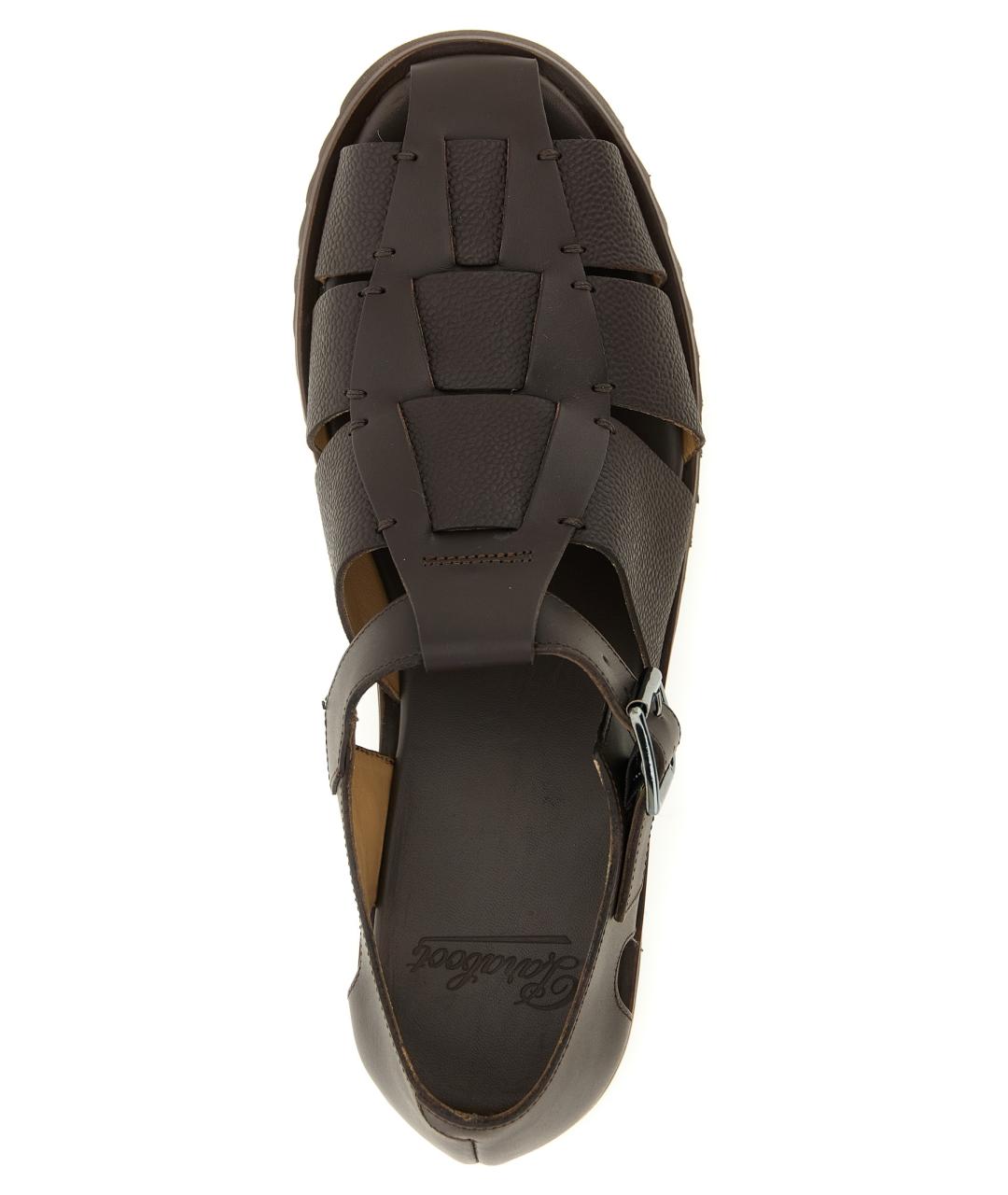 PARABOOT Коричневые кожаные сандалии, фото 4