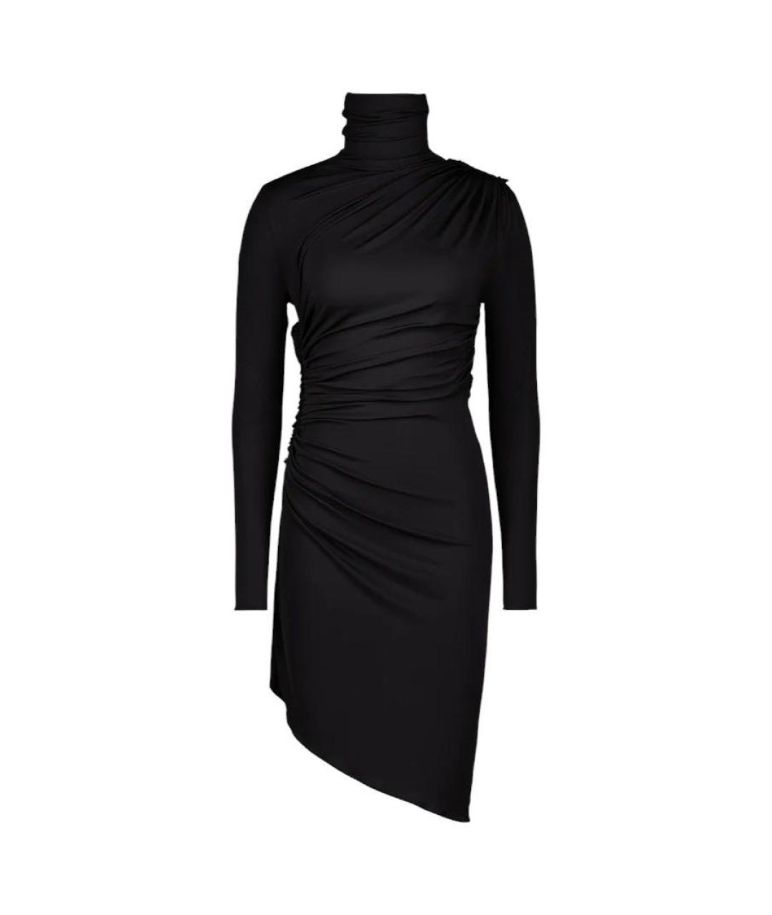 ATLEIN Черное вискозное повседневное платье, фото 1