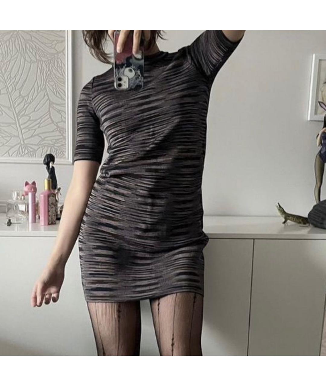 MISSONI Хаки шерстяное повседневное платье, фото 4