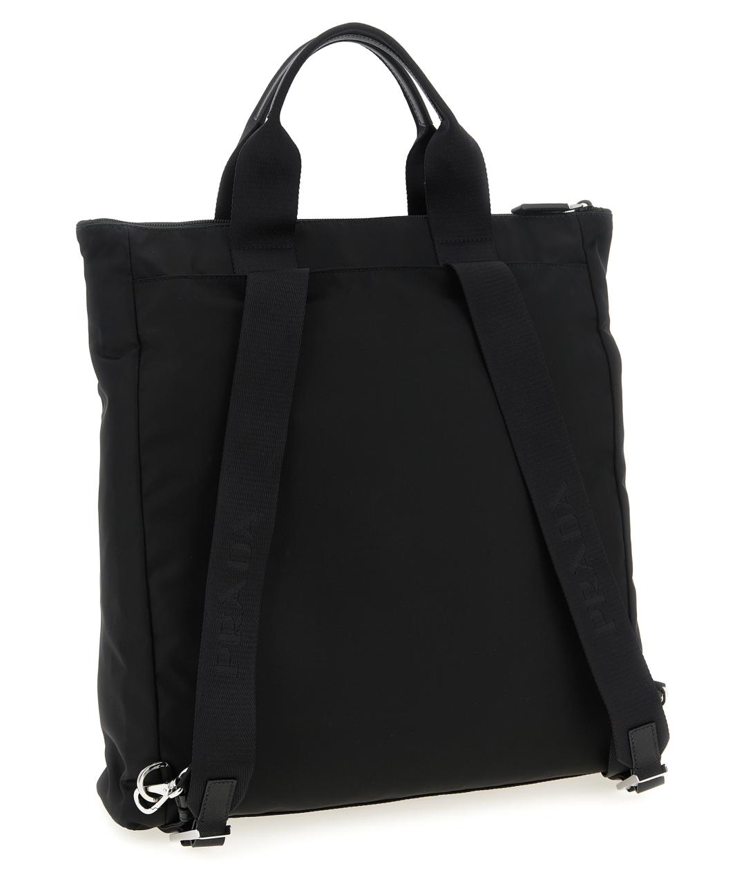 PRADA Черный синтетический рюкзак, фото 2