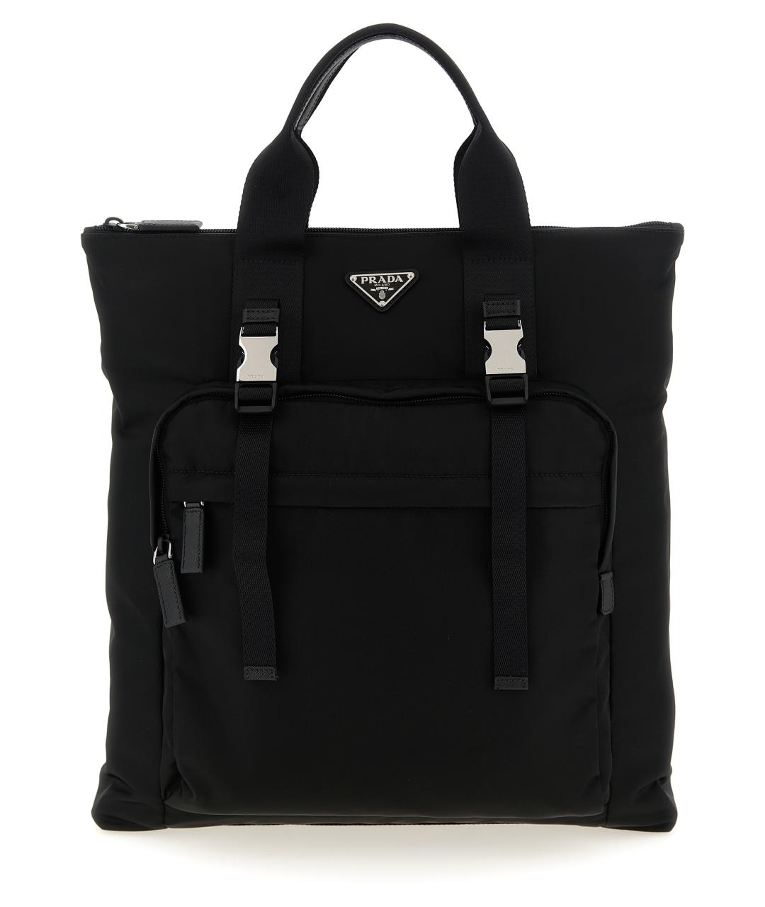 PRADA Черный синтетический рюкзак, фото 1