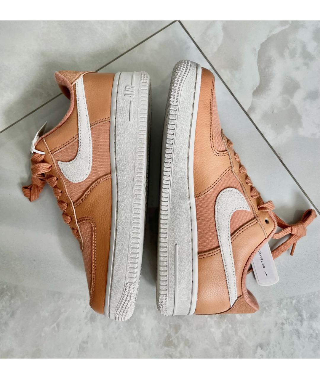 NIKE Бежевые кожаные кеды, фото 3