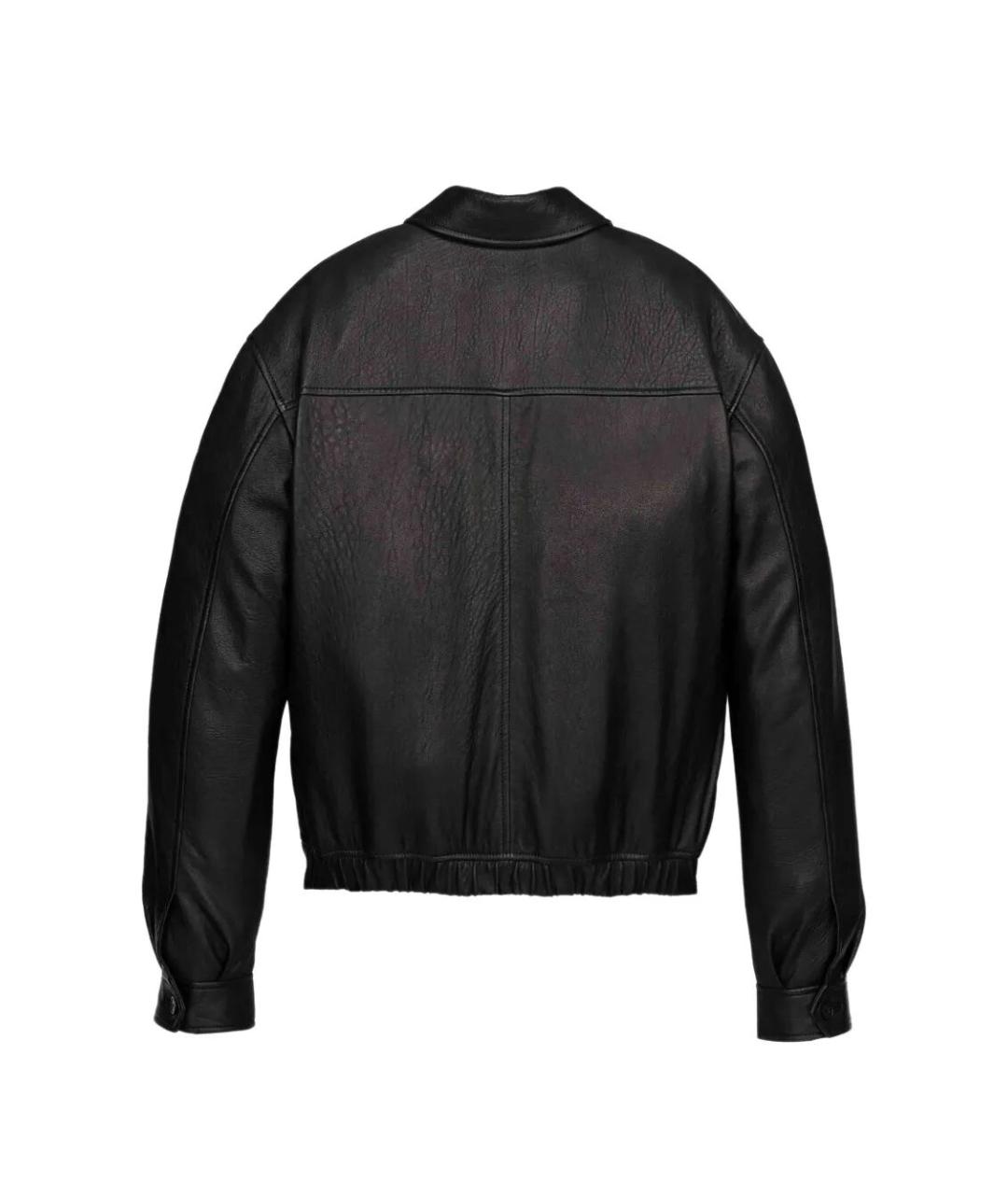 SAINT LAURENT Черная кожаная куртка, фото 3