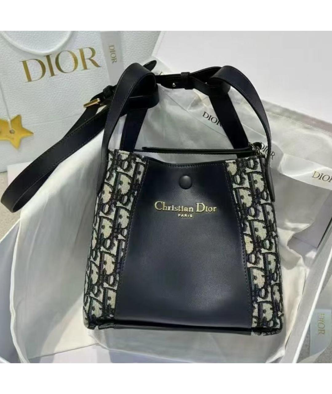 CHRISTIAN DIOR Черная сумка тоут, фото 4