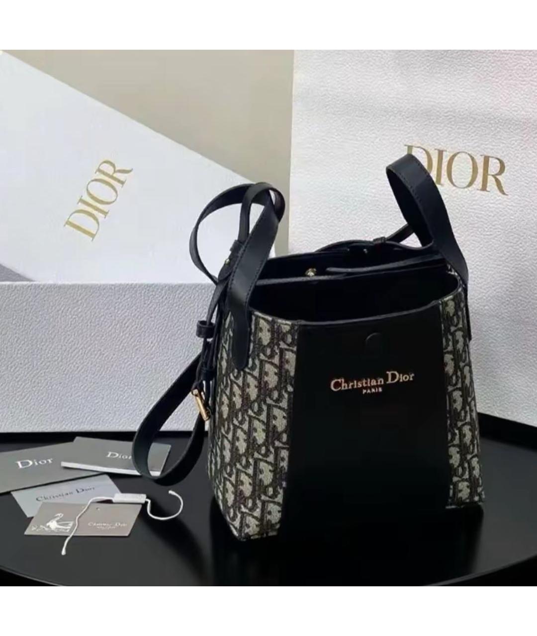 CHRISTIAN DIOR Черная сумка тоут, фото 6