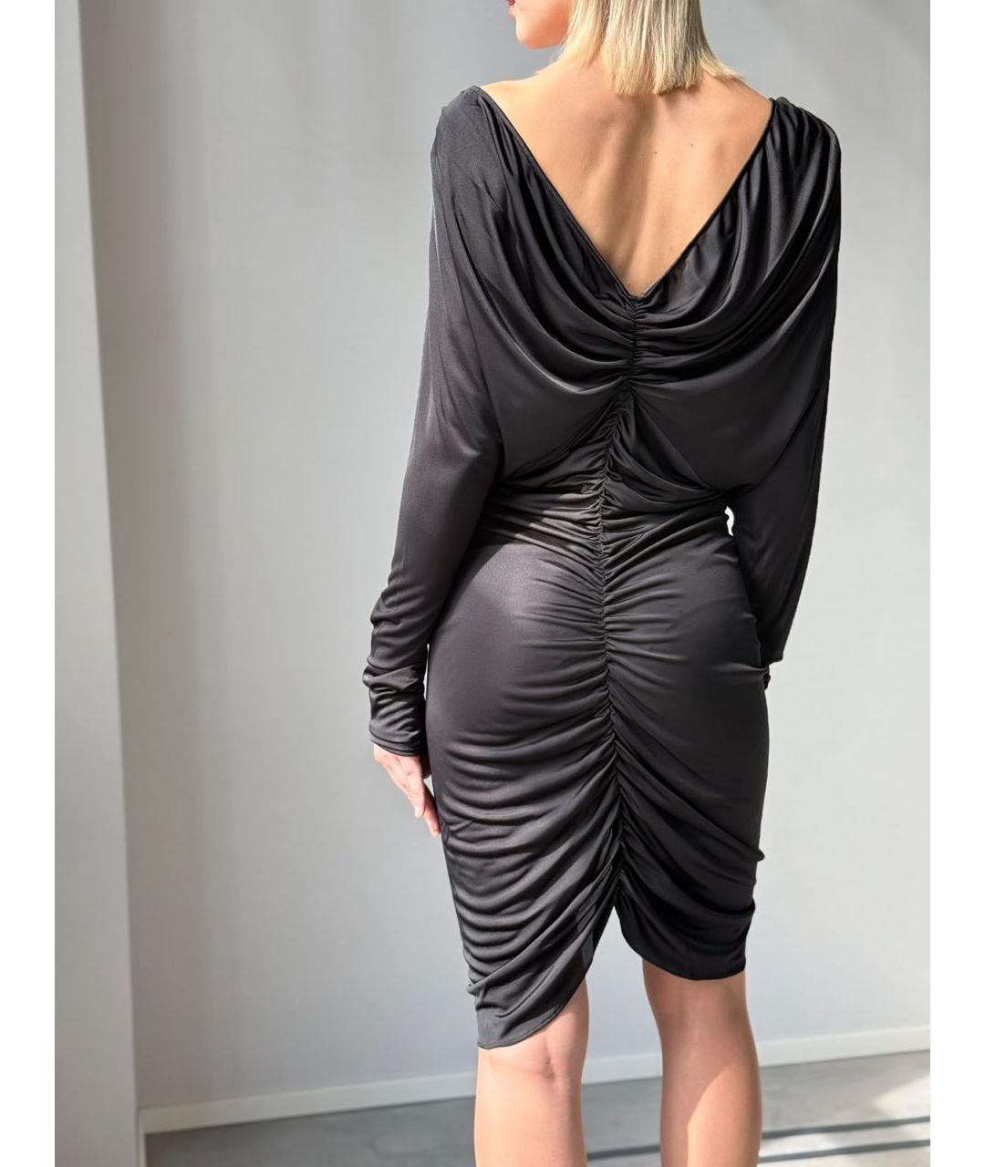 ATLEIN Черное вискозное вечернее платье, фото 3