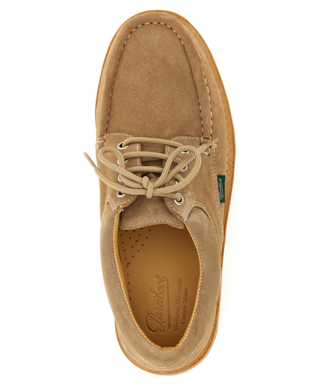 PARABOOT Бежевые замшевые туфли, фото 4