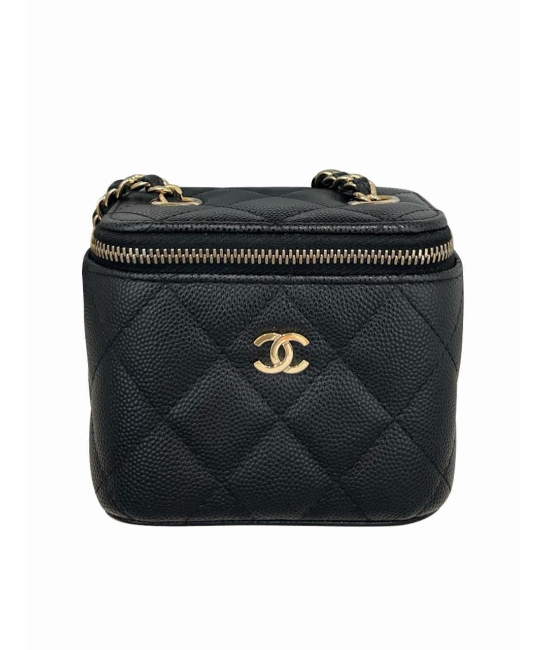 CHANEL Черная кожаная сумка через плечо, фото 9
