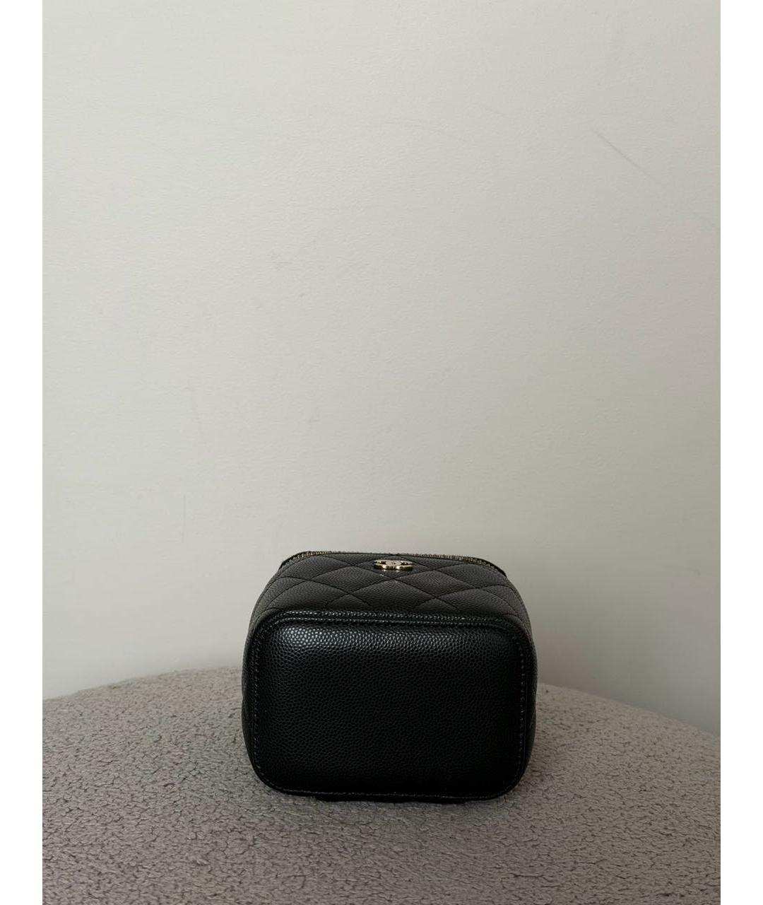 CHANEL Черная кожаная сумка через плечо, фото 6