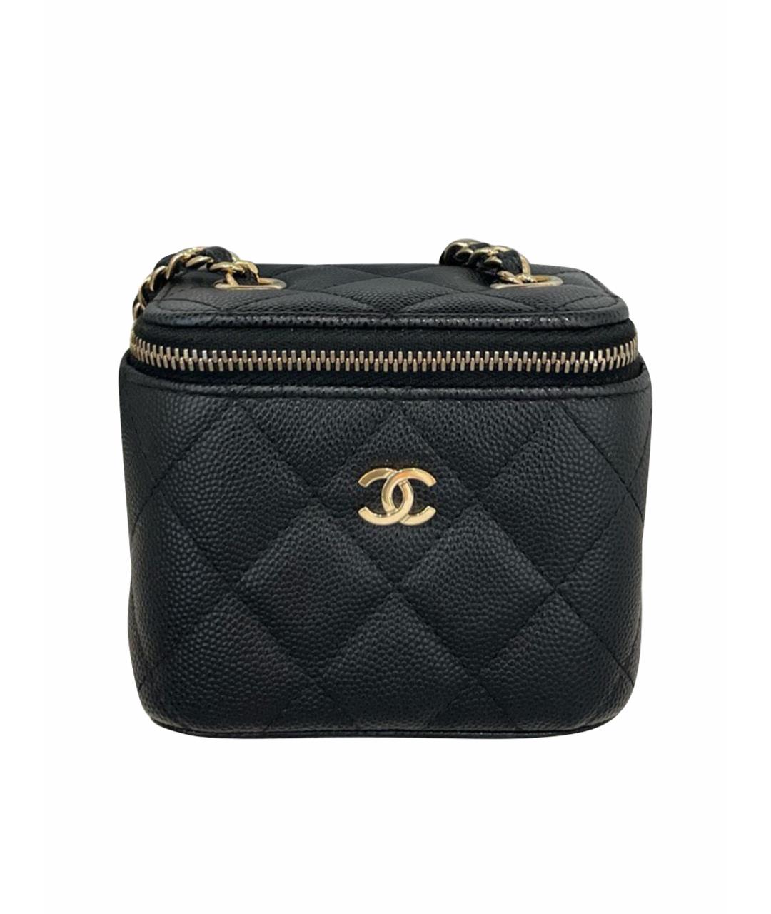 CHANEL Черная кожаная сумка через плечо, фото 1