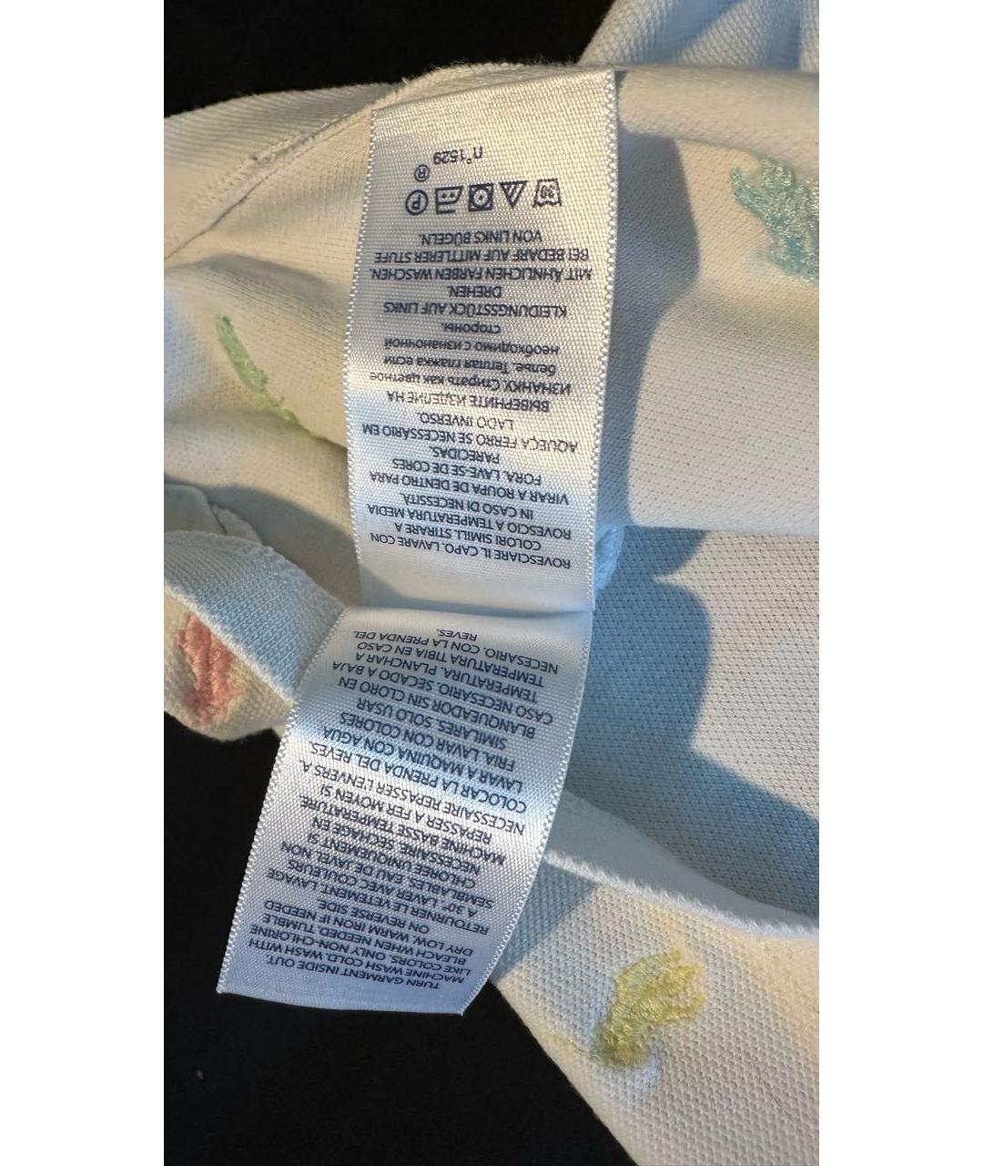 POLO RALPH LAUREN Белый хлопковый детская футболка / топ, фото 8