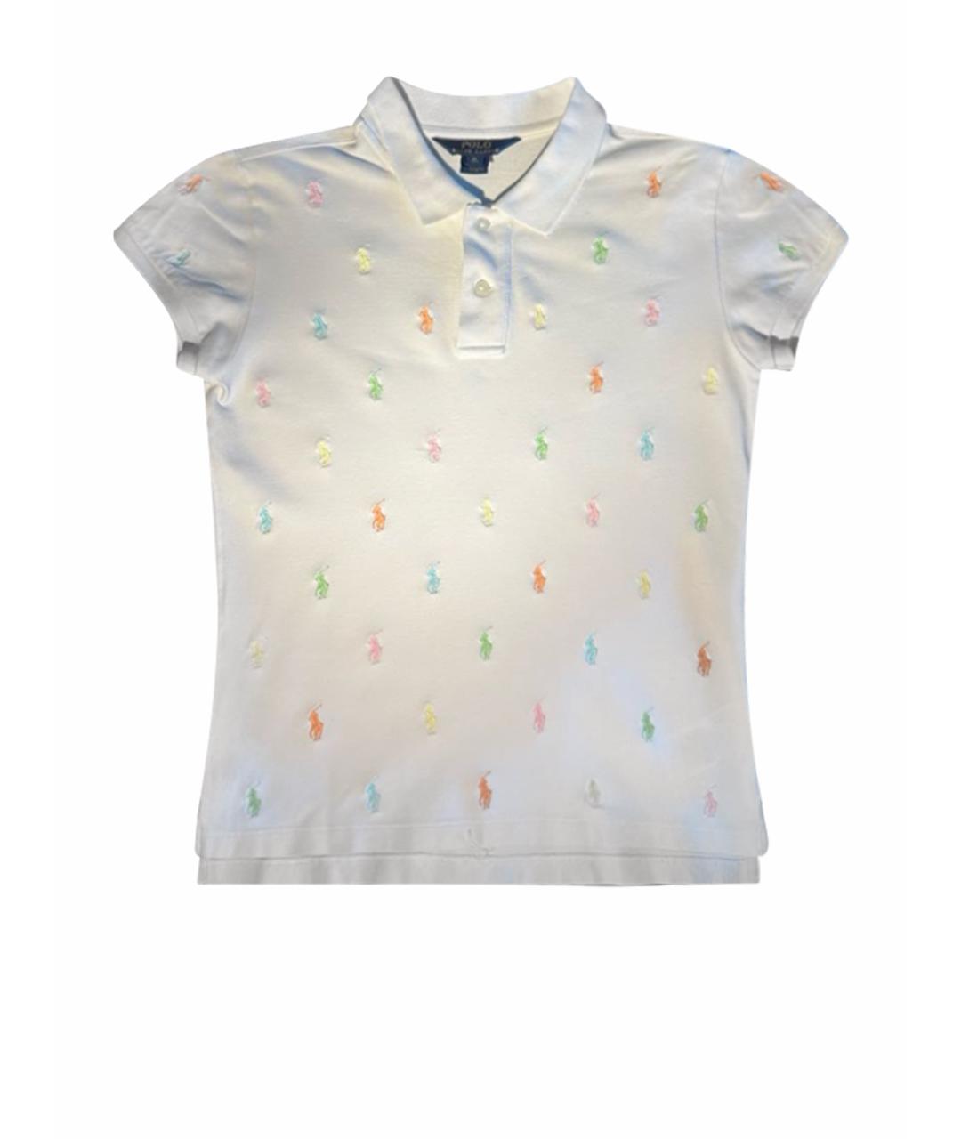 POLO RALPH LAUREN Белый хлопковый детская футболка / топ, фото 1