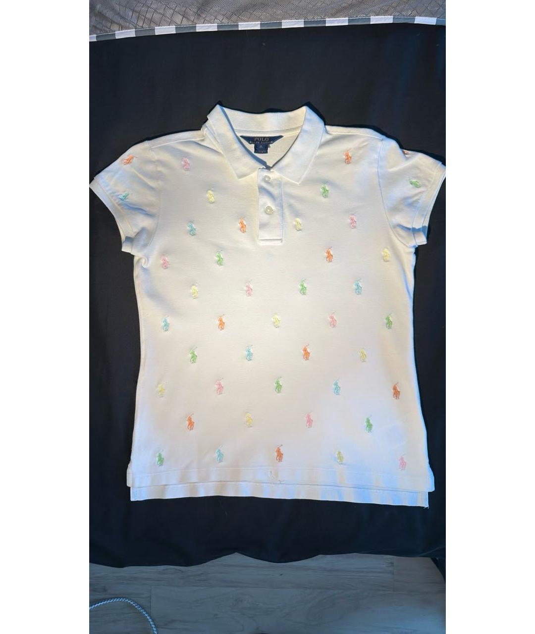 POLO RALPH LAUREN Белый хлопковый детская футболка / топ, фото 9