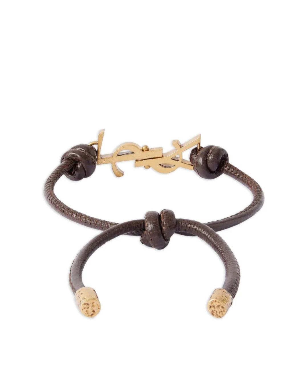 SAINT LAURENT Мульти кожаный браслет, фото 3
