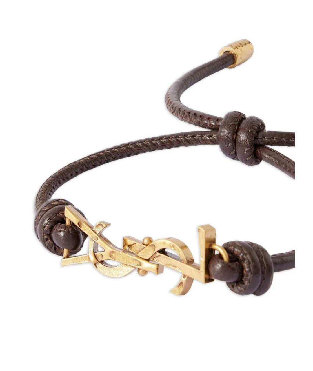 SAINT LAURENT Мульти кожаный браслет, фото 2