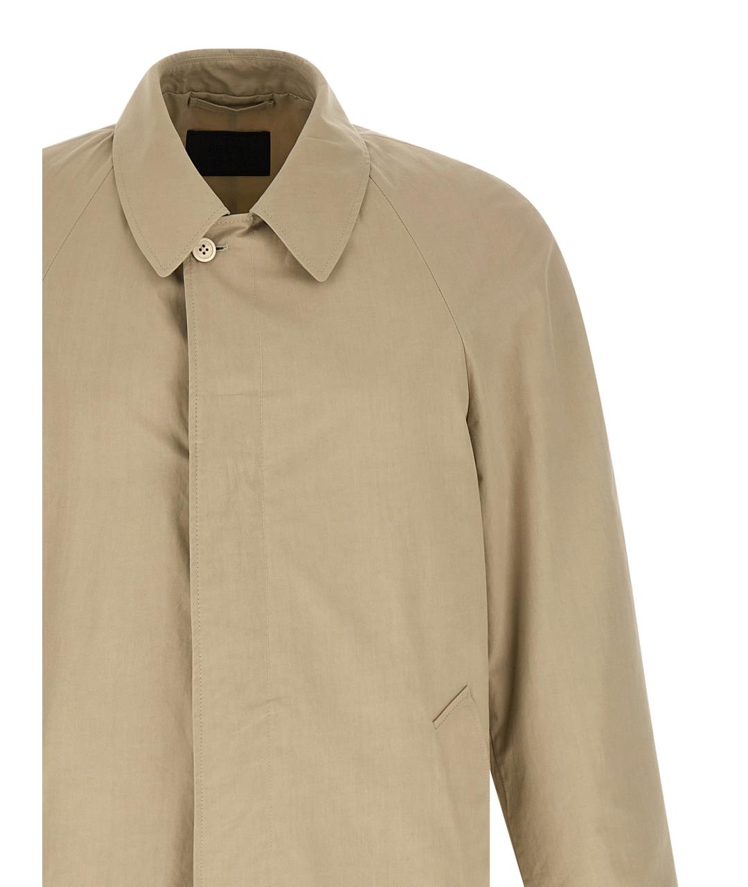 PRADA Бежевый хлопковый тренч / плащ, фото 3