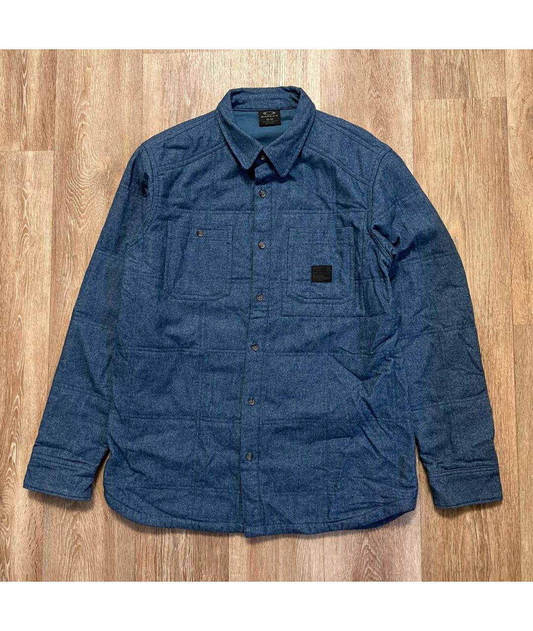 OAKLEY Синяя шелковая кэжуал рубашка, фото 7